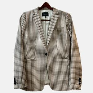 Banana Republic Woman plaid blazer, size 8
